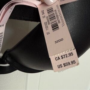 Brand new Victoria's Secret faux leather Black Bra with tag